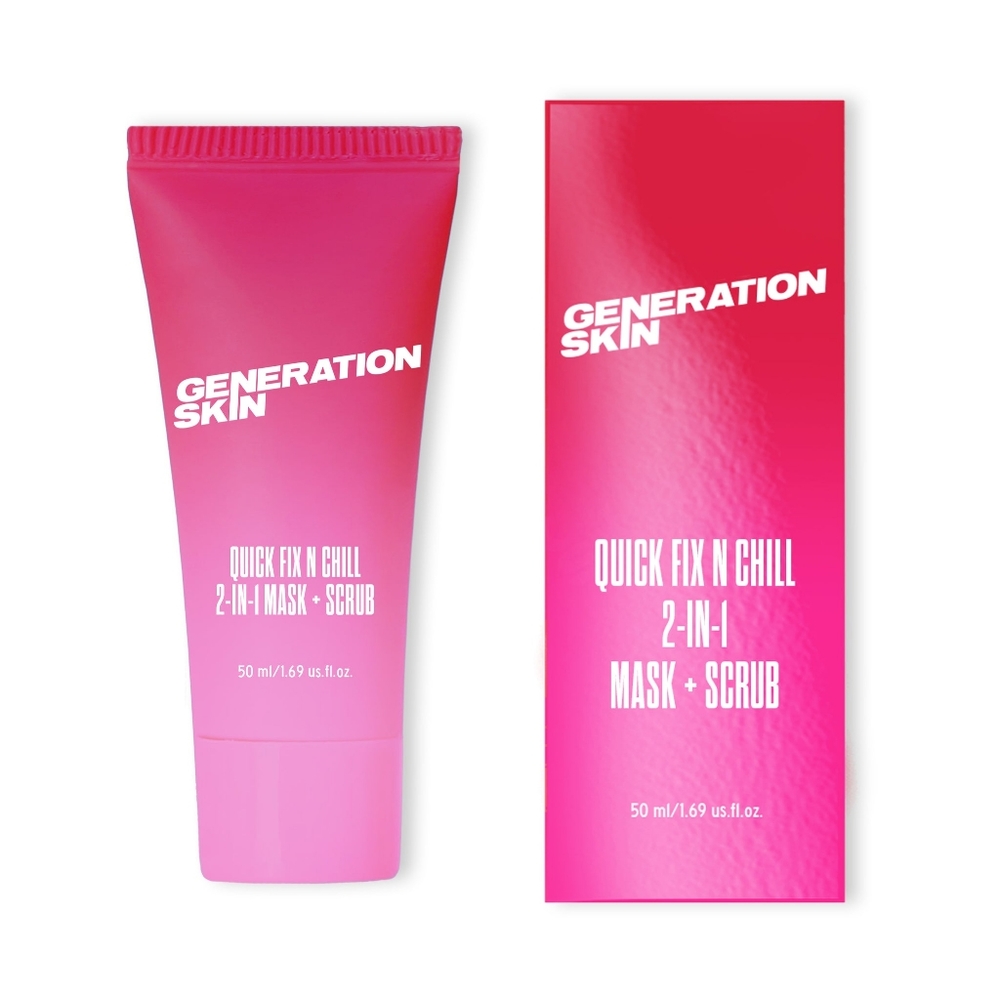 Two-in-one facial mask and scrub